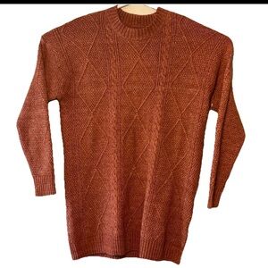 Boutique Sweater Dress XL Cable Knit Long Sleeve Boho Cowgirls & Hippies NWT